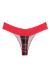 Zivame Ultra Soft Lace Embrace Low Rise Thong- Tartan — thumbnail 6
