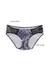 Zivame Low Rise Bikini Brief- Blue N Black Print — thumbnail 7