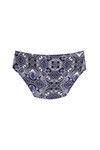 Zivame Low Rise Bikini Brief- Blue N Black Print — thumbnail 8