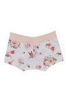 Zivame All Lace Emblishment Mid Waist Boyshorts- White  — thumbnail 6