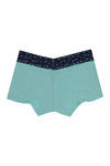 Zivame All Lace Emblishment Mid Waist Boyshorts- Blue — thumbnail 6