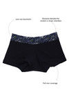 Zivame All Lace Emblishment Mid Waist Boyshorts- Navy Blue — thumbnail 5