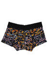 Zivame All Lace Emblishment Mid Waist Boyshorts- Orange N Black Tiger Print — thumbnail 6