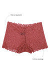 Zivame Medium Rise 3/4th Coverage Boyshorts - Red — thumbnail 5