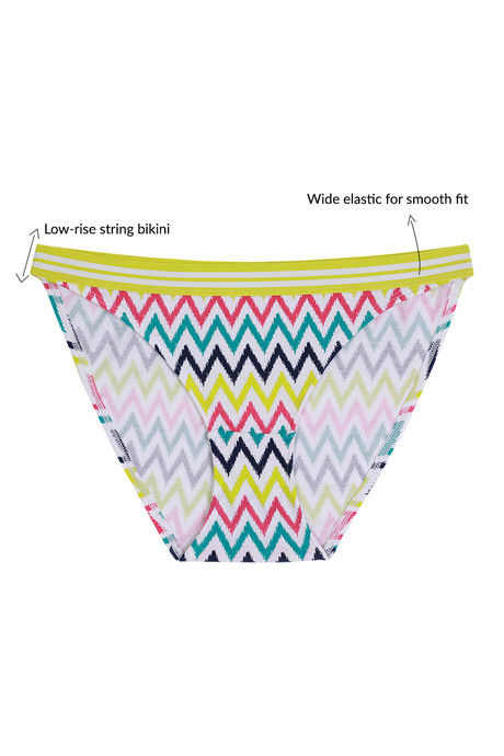 Zivame Low Rise Three-Fourth Coverage Bikini Panty - Print — image 5