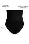 Zivame Medium Control Highwaist Brief - Black — thumbnail 6
