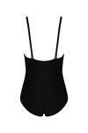 Zivame Super Smooth Ruched Padded Shaping Swimsuit- Black — thumbnail 7