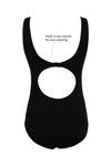 Zivame Super Smooth Scooped Neck Swimsuit - Black White — thumbnail 7