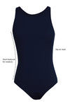 Zivame Super Smooth Racerback Swimsuit- Navy Blue — thumbnail 6