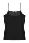 Zivame High Neck Lacy Camisole- Black — thumbnail 6