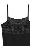Zivame High Neck Lacy Camisole- Black — thumbnail 7
