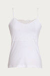 Zivame High Neck Lacy Camisole- White — thumbnail 7