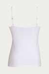 Zivame High Neck Lacy Camisole- White — thumbnail 8