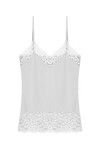 Zivame V-Neck Lacy Camisole- White — thumbnail 5