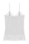 Zivame V-Neck Lacy Camisole- White — thumbnail 6