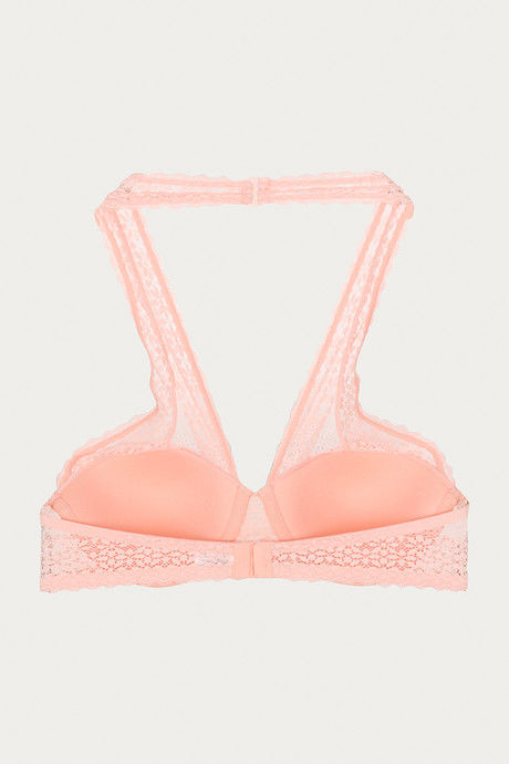 Zivame Moroccan Lace Padded Wired Medium Coverage Bralette - Apricot Blush — image 8