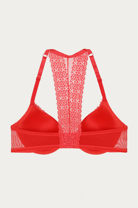 Zivame Moroccan Lace Padded Wired 3/4th Coverage Pretty Back Bra - Bittersweet — image 8