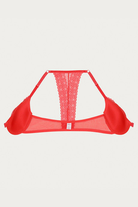 Zivame Moroccan Lace Padded Wired 3/4th Coverage Pretty Back Bra - Bittersweet — image 9