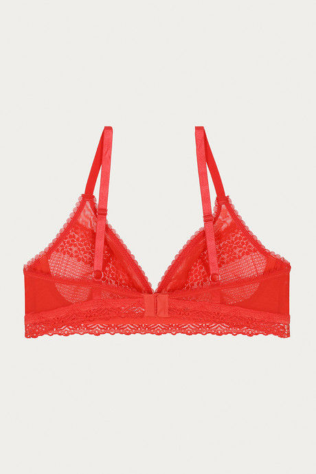 Zivame Moroccan Lace Double Layered Non Wired 3/4th Coverage Lace Bra - Bittersweet — image 6