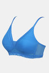 Zivame Bohemian Magic Padded Non Wired 3/4th Coverage Lace Bra - French Blue — thumbnail 7