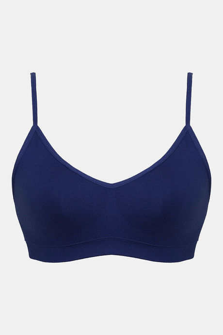 Zivame Home Buddy Double Layered Non Wired 3/4th Coverage Bralette -Blue Depth — image 6