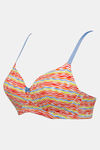 Zivame Whimsical Padded Non Wired 3/4th Coverage T-Shirt Bra - Wave Print — thumbnail 7