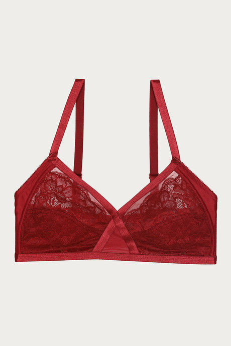 

Zivame True Curv Two Sectioned Super Support Bra Maroon, Reds