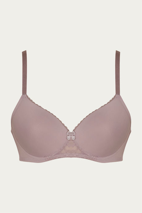 

Zivame Lightly Padded Wirefree T Shirt Bra Mauve, Purples