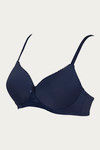 Zivame Beautiful Basics Padded Non Wired 3/4Th Coverage T-Shirt Bra - Sargasso Sea — thumbnail 7