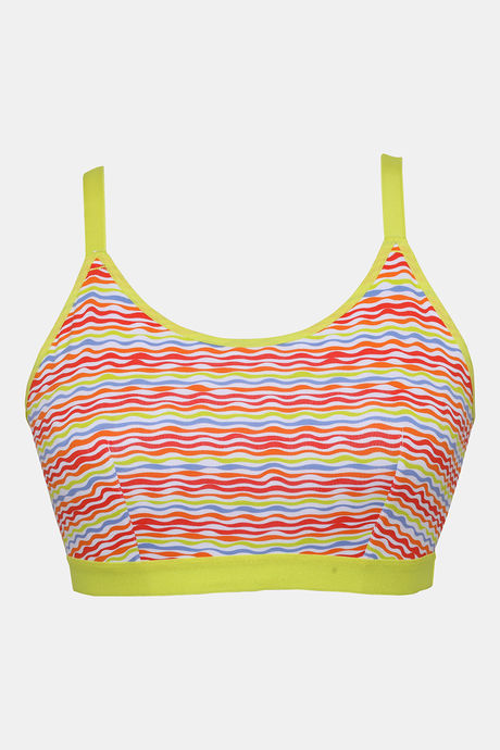Zivame Whimsical Double Layered Non Wired Full Coverage Slip-On Bra - Wave Pt — image 5