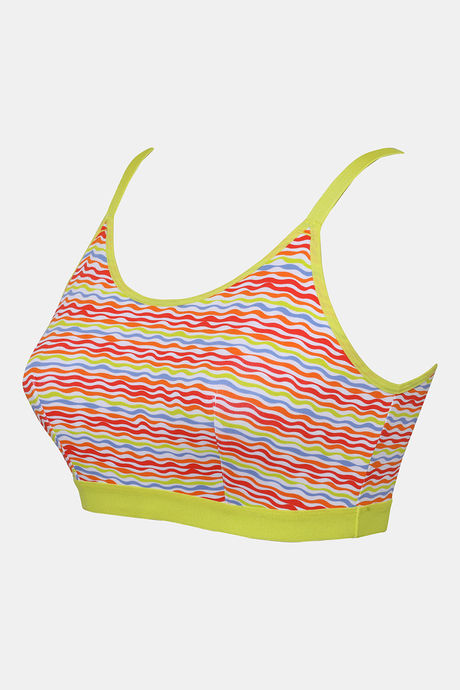Zivame Whimsical Double Layered Non Wired Full Coverage Slip-On Bra - Wave Pt — image 7