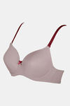 Zivame Padded Wired 3/4th Coverage T-Shirt Bra - Purple Dove — thumbnail 7