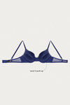 Zivame Moroccan Lace Push-Up Wired Medium Coverage Bra - Blue Depths — thumbnail 9