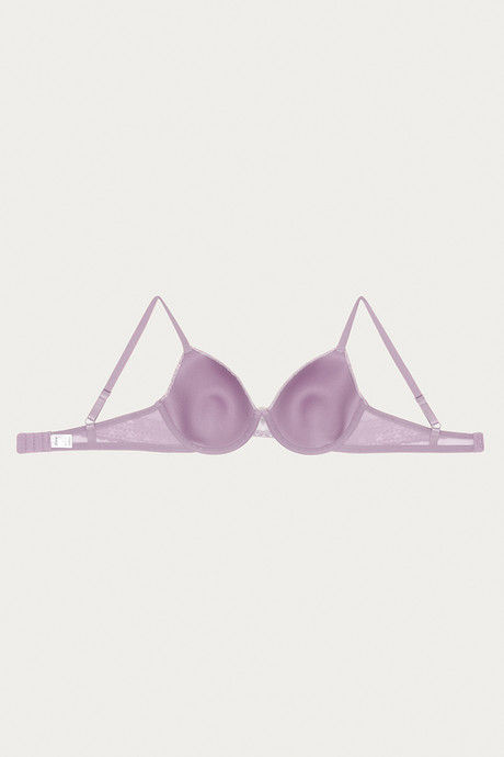 Zivame Moroccan Lace Padded Wired 3/4th Coverage Lace Bra - Valerian — image 7