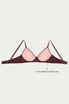 Zivame Moroccan Lace Padded Non Wired 3/4th Coverage Lace Bra - Zinfandel — thumbnail 7