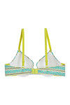 Zivame Padded Wired Medium Coverage Bra - Blue Abstract Print — thumbnail 6