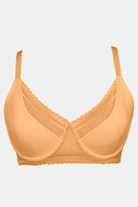 Zivame True Curv Bohemian Magic Double Layered Wired 3/4th Coverage Supper Support Bra - Cantaloupe — image 5