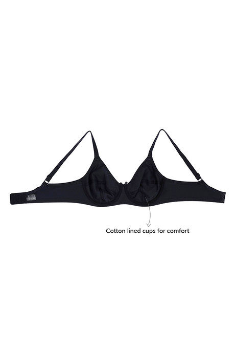 Zivame True Curv Single Layered Wired 3/4th Coverage Sag Lift Bra - Black — image 7