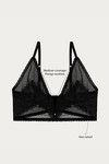 Zivame Double Layered Non Wired Medium Coverage Bralette -Black — thumbnail 7