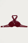 Zivame Luxe Lace Padded Wired 3/4th Coverage Bralette - Zinfandel — thumbnail 9