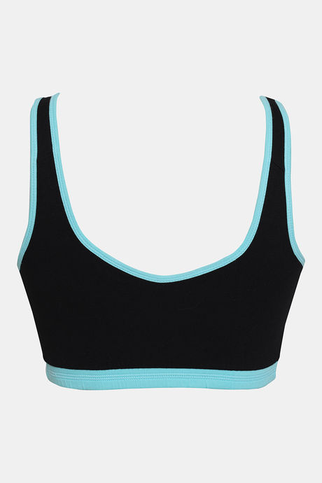 Zivame Double Layered Non Wired 3/4th Coverage Reversible T-Shirt Bra - Aqua Black — image 12