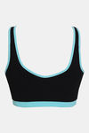 Zivame Double Layered Non Wired 3/4th Coverage Reversible T-Shirt Bra - Aqua Black — thumbnail 12