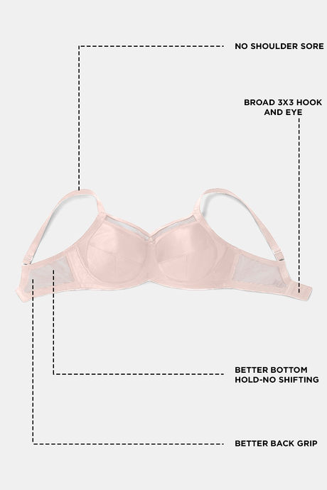 Zivame True Curv Double Layered Wired Full Coverage Super Support Bra - Impatience Pink — image 6