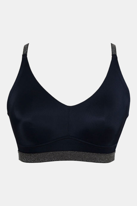 Zivame Shine & Shimmer Double Layered Non Wired 3/4th Coverage T-Shirt Bra - Anthracite — image 5