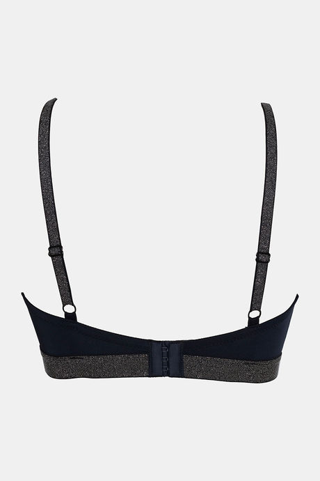 Zivame Shine & Shimmer Double Layered Non Wired 3/4th Coverage T-Shirt Bra - Anthracite — image 6