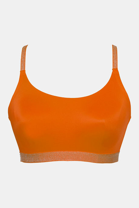 Zivame Shine & Shimmer Double Layered Non Wired Full Coverage T-Shirt Bra - Autumn Maple — image 5