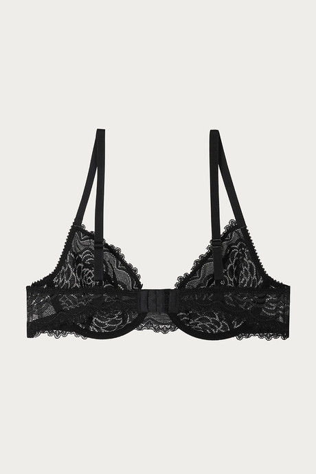 Zivame Flirty Pop Double Layered Wired Low Coverage Bra - Jet Black — image 8