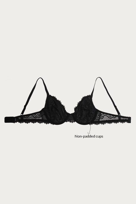 Zivame Flirty Pop Double Layered Wired Low Coverage Bra - Jet Black — image 9
