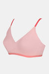 Zivame Beautiful Basics Double Layered Non Wired 3/4Th Coverage T-Shirt Bra - Powder Pink — thumbnail 7