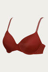 Zivame Glitter Straps Padded Wired 3/4th Coverage T-Shirt Bra - Maroon — thumbnail 6